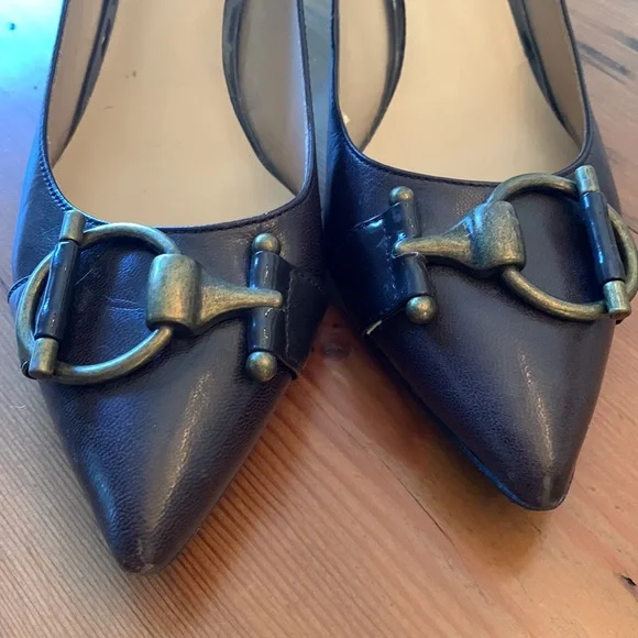 Nine West brown heels. Size 7.5M. 3” heel - Picture 4 of 6